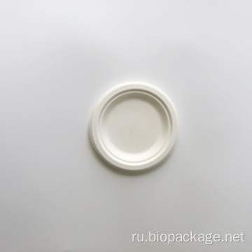 6 -дюймовая тарелка Bagasse φ155 мм